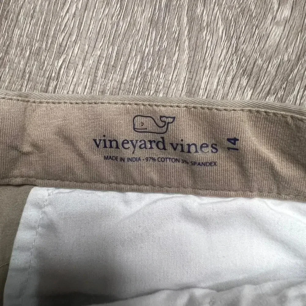 Vineyard Vines Boy’s Beige‎ Chino Shorts Size 14 Casual Summer Wear